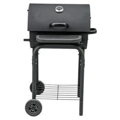 Grillstar Holzkohlegrill Grilltonne L X B X H: 66 X 68 X 109 Cm, Schwarz, Hauptgrillfläche: 36,7 X 45 Cm