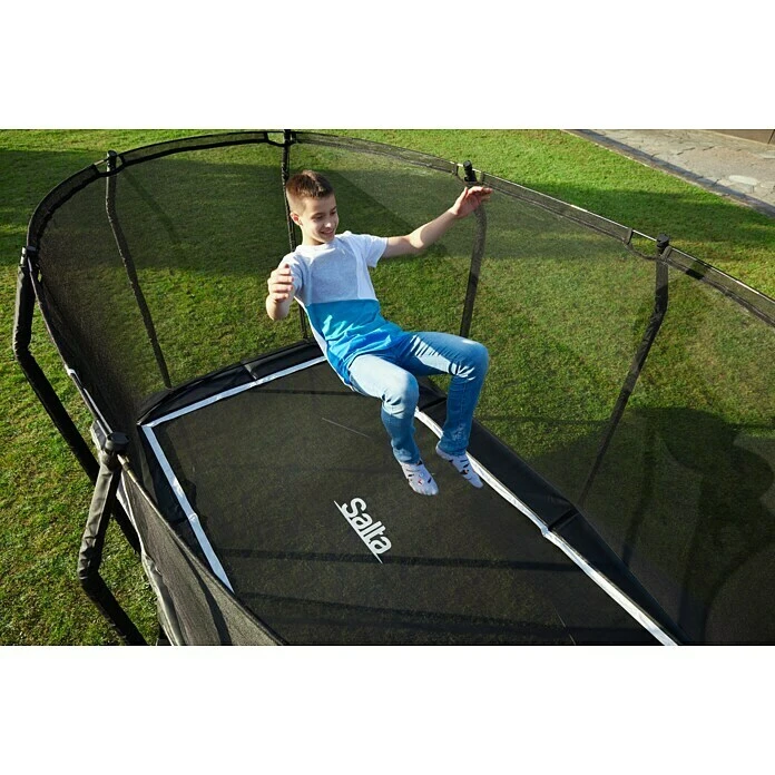 Salta Trampolin Premium Black Edition 214 X 153 Cm, Schwarz 4 Salta Trampolin Premium Black Edition 214 X 153 Cm, Schwarz – Bild 2