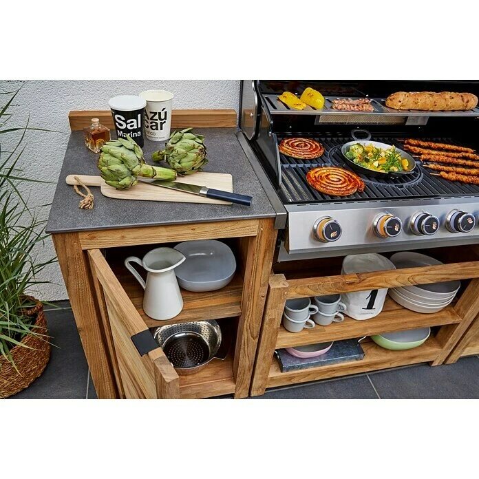 Sunfun Zoe Grillküchen-Modul Grill-Unterschrank L X B X H: 57,5 X 93 X 66 Cm, Holz 5 Sunfun Zoe Grillküchen-Modul Grill-Unterschrank L X B X H: 57,5 X 93 X 66 Cm, Holz – Bild 3