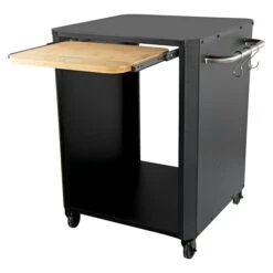 Cozze Unterschrank Bambus L X B X H: 60 X 60 X 80,5 Cm, Schwarz/Braun, Passend Für: Cozze Pizzaöfen -Grillausrüstung 12 2591