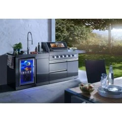 Buschbeck Outdoorküche Cambridge L X B X H: 262 X 60 X 119 Cm, Stahl, Hauptgrillfläche: 60 X 42 Cm, Anzahl Brenner: 6 -Grillausrüstung 12 2616