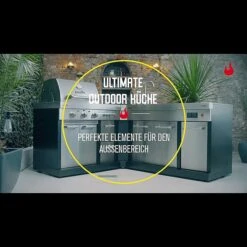Char-Broil Grillküchen-Modul Ultimate Entertainment Silber, L X B X H: 63,5 X 127 X 123,5 Cm, Edelstahl -Grillausrüstung 12 2628