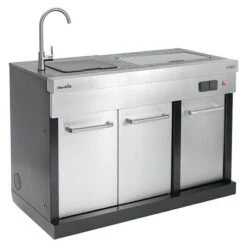 Char-Broil Grillküchen-Modul Ultimate Entertainment Silber, L X B X H: 63,5 X 127 X 123,5 Cm, Edelstahl -Grillausrüstung 12 2629
