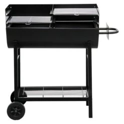Tepro Holzkohlegrill Detroit Schwarz, Hauptgrillfläche: 2 X 35 X 37 Cm