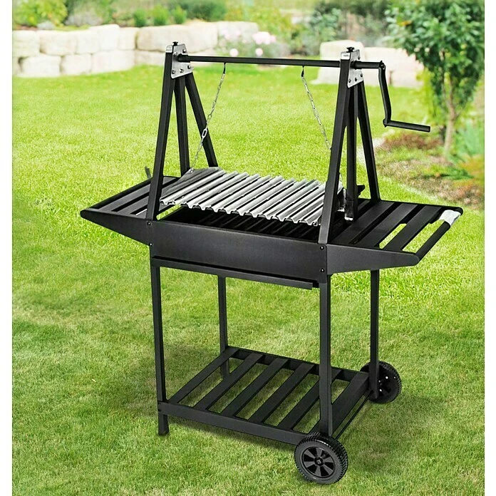 Grillstar Grillwagen Idaho Schwarz, Hauptgrillfläche: 58,6 X 39,5 Cm 4 Grillstar Grillwagen Idaho Schwarz, Hauptgrillfläche: 58,6 X 39,5 Cm – Bild 2