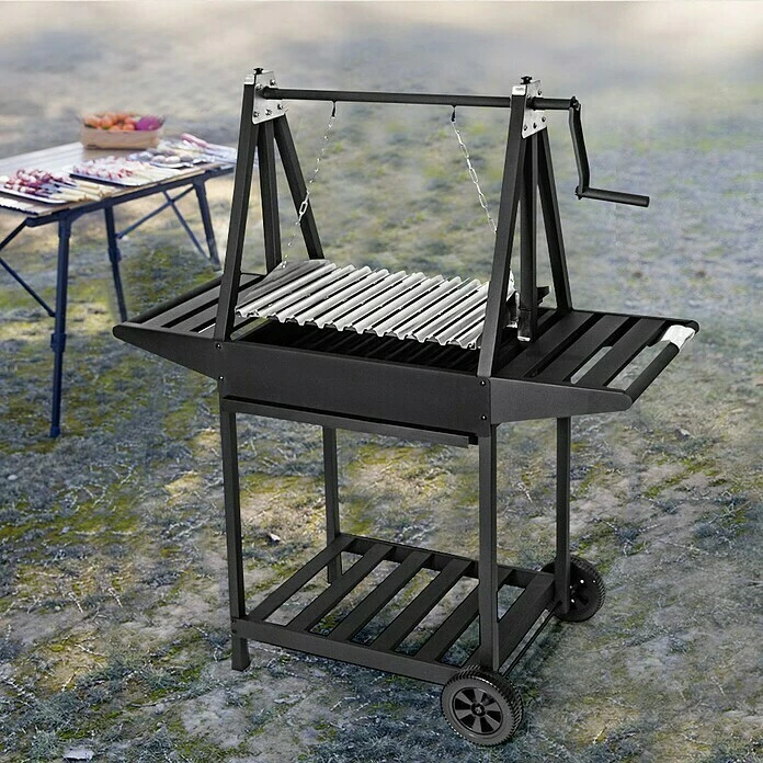 Grillstar Grillwagen Idaho Schwarz, Hauptgrillfläche: 58,6 X 39,5 Cm 5 Grillstar Grillwagen Idaho Schwarz, Hauptgrillfläche: 58,6 X 39,5 Cm – Bild 3