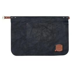Xapron Grillschürze Kansas Kurz Leder, Schwarz, L X B: 60 X 40 Cm