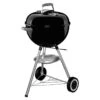 Weber Kugelgrill Classic Kettle Schwarz, Hauptgrillfläche: Ø 47 Cm