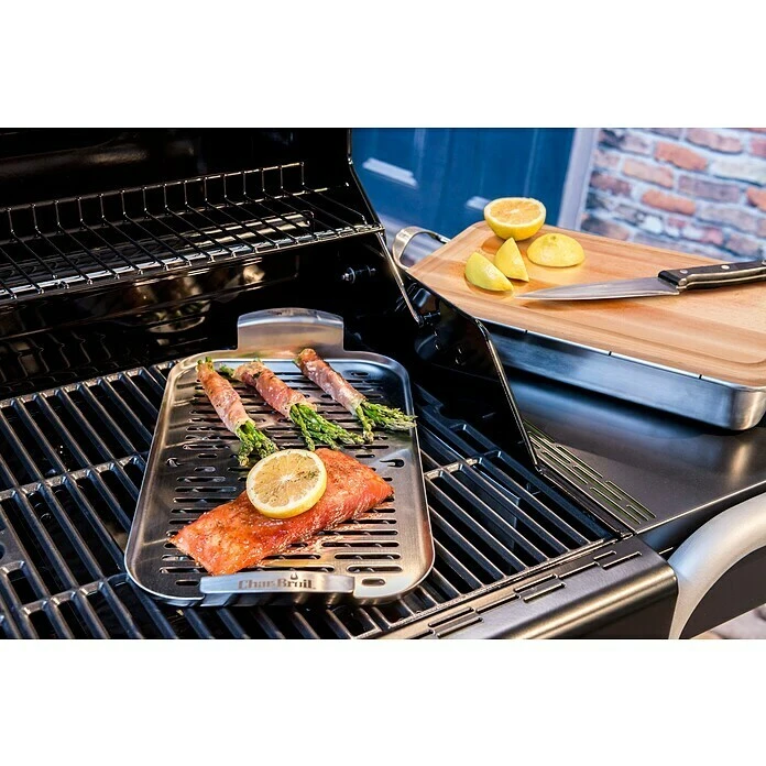 Char-Broil Grillpfanne Grill+ Edelstahl, L X B X H: 42 X 22 X 4 Cm 5 Char-Broil Grillpfanne Grill+ Edelstahl, L X B X H: 42 X 22 X 4 Cm – Bild 3