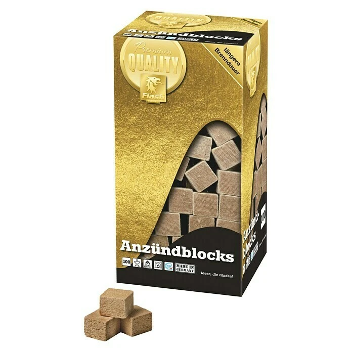 Flash Gold Anzündwürfel 100 Stk. 3 Flash Gold Anzündwürfel 100 Stk.