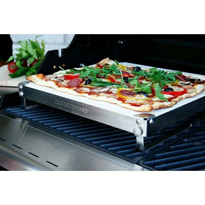 Outdoorchef Pizzastein DGS Kunststein, L X B X H: 37 X 37 X 6 Cm 4 Outdoorchef Pizzastein DGS Kunststein, L X B X H: 37 X 37 X 6 Cm – Bild 2
