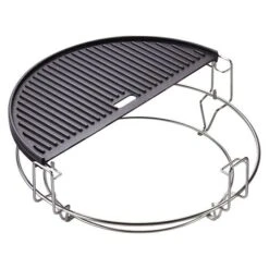 Kamado Joe Grillplatte Doppelseitig Halbrund Gusseisen, Passend Für: Kamado Joe Holzkohlegrill Classic -Grillausrüstung 12 2985