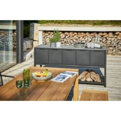 Sunfun Melina Grillküchen-Sideboard 60 X 180 X 90 Cm, Schwarz -Grillausrüstung 12 3