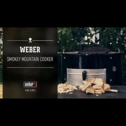 Weber Räucherofen Smokey Mountain Cooker Schwarz, Hauptgrillfläche: 2 X Ø 47 Cm -Grillausrüstung 12 300