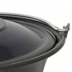 Siena Garden Deckel Für Gulaschtopf Passend Für: Siena Garden Gulaschtopf 14l, Emaille, Schwarz -Grillausrüstung 12 3011