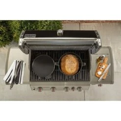 Weber Dutch Oven 2in1 Gusseisen, Fassungsvermögen: 6,8 L -Grillausrüstung 12 3085