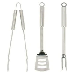 Grillstar Grillbesteck 3 -tlg., Edelstahl -Grillausrüstung 12 3220