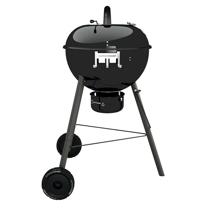Outdoorchef Holzkohlegrill CHELSEA 480 C Schwarz, Hauptgrillfläche: Ø 45 Cm 5 Outdoorchef Holzkohlegrill CHELSEA 480 C Schwarz, Hauptgrillfläche: Ø 45 Cm – Bild 3