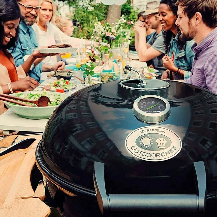 Outdoorchef Holzkohlegrill CHELSEA 480 C Schwarz, Hauptgrillfläche: Ø 45 Cm 6 Outdoorchef Holzkohlegrill CHELSEA 480 C Schwarz, Hauptgrillfläche: Ø 45 Cm – Bild 4