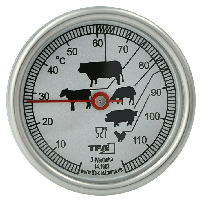 TFA Dostmann Bratenthermometer Ø X H: 5 X 12 Cm, Analog 3 TFA Dostmann Bratenthermometer Ø X H: 5 X 12 Cm, Analog