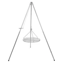 Schwenkgrill Silber, Hauptgrillfläche: Ø 50 Cm -Grillausrüstung 12 351