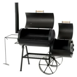 Joe´s Barbeque Smoker Tradition Mit Rollwagen, Grillfläche Garkammer: 74 X 39 Cm -Grillausrüstung 12 356