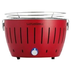 LotusGrill Raucharmer Holzkohlegrill S Feuerrot, Hauptgrillfläche: Ø 26 Cm -Grillausrüstung 12 367