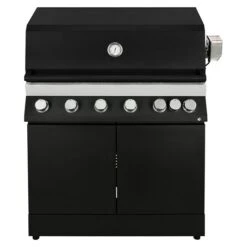 Kingstone Gasgrillküche The Quad Six Anzahl Brenner: 6, Hauptgrillfläche: 89,2 X 45 Cm, 21 KW, Material Rost: Edelstahl