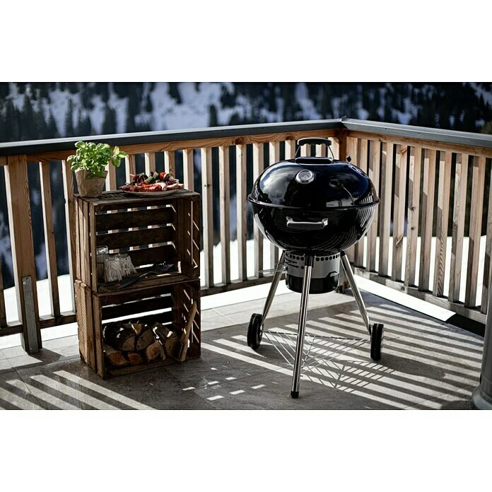 Kingstone Kugelgrill Bullet 57 Schwarz, Hauptgrillfläche: Ø 57 Cm 7 Kingstone Kugelgrill Bullet 57 Schwarz, Hauptgrillfläche: Ø 57 Cm – Bild 5