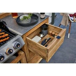 Sunfun Zoe Grillküchen-Modul Schrank Mit Schublade, L X B X H: 63 X 58 X 92 Cm, Holz -Grillausrüstung 12 58