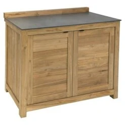 Grillausrüstung 21 Sunfun Zoe Grillküchen-Modul Doppelschrank Natur, L X B X H: 63 X 120 X 94 Cm