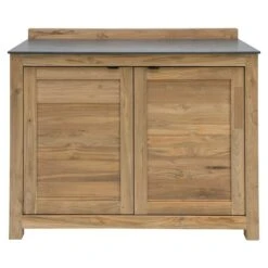 Sunfun Zoe Grillküchen-Modul Doppelschrank Natur, L X B X H: 63 X 120 X 94 Cm -Grillausrüstung 12 77