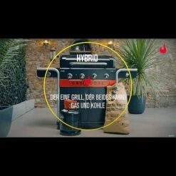 Char-Broil Hybrid-Grill Gas2Coal 2.0 440 Befeuerungsart: Gas & Holzkohle, Anzahl Brenner: 4, Hauptgrillfläche: 85,3 X 44,1 Cm, 15,2 KW -Grillausrüstung 12 804