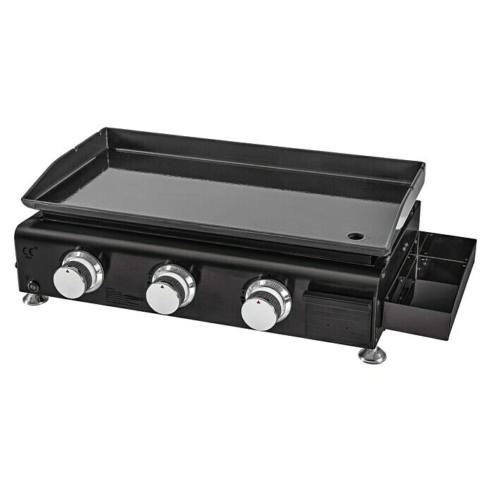 Kingstone Gasgrill Plancha Anzahl Brenner: 3, Hauptgrillfläche: 63,5 X 31 Cm, 7,5 KW 3 Kingstone Gasgrill Plancha Anzahl Brenner: 3, Hauptgrillfläche: 63,5 X 31 Cm, 7,5 KW