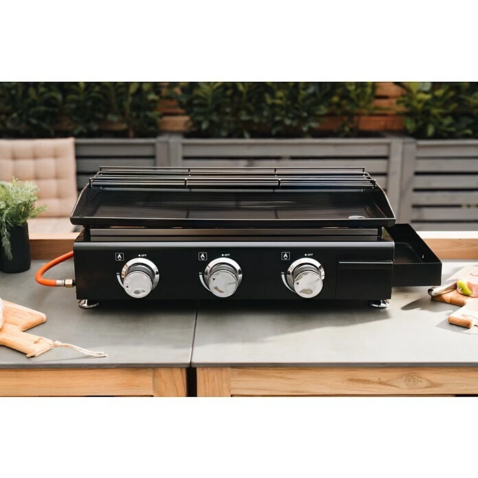 Kingstone Gasgrill Plancha Anzahl Brenner: 3, Hauptgrillfläche: 63,5 X 31 Cm, 7,5 KW 6 Kingstone Gasgrill Plancha Anzahl Brenner: 3, Hauptgrillfläche: 63,5 X 31 Cm, 7,5 KW – Bild 4